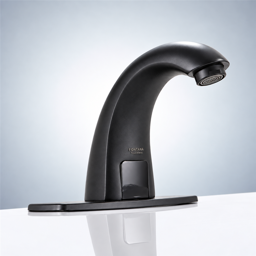 Fontana Touchless Commercial Automatic Sensor Faucet Matte Black