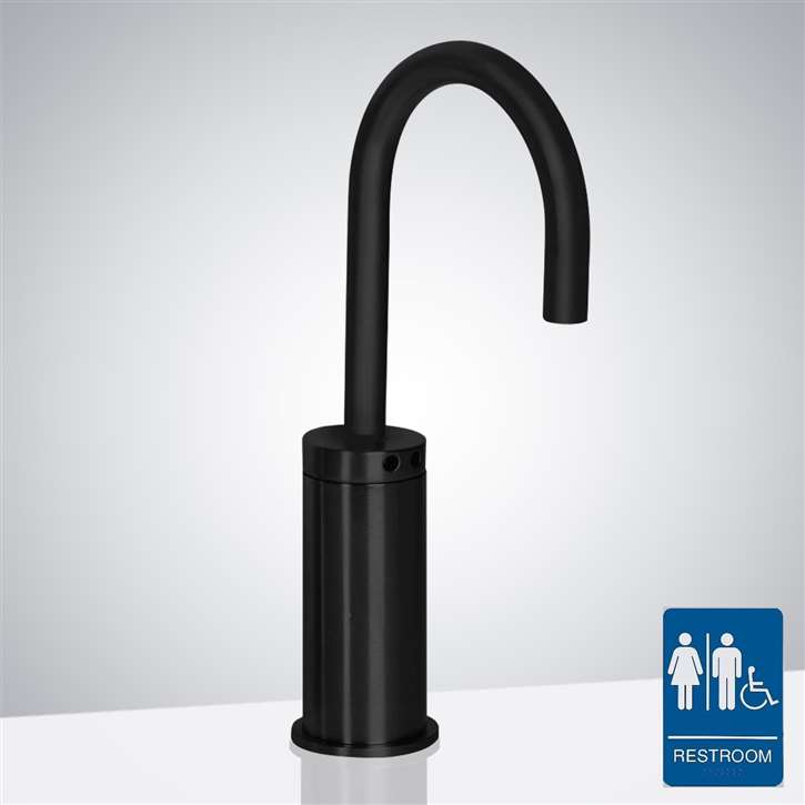 Fontana Verona Matte Black Automatic Commercial Sensor Faucet