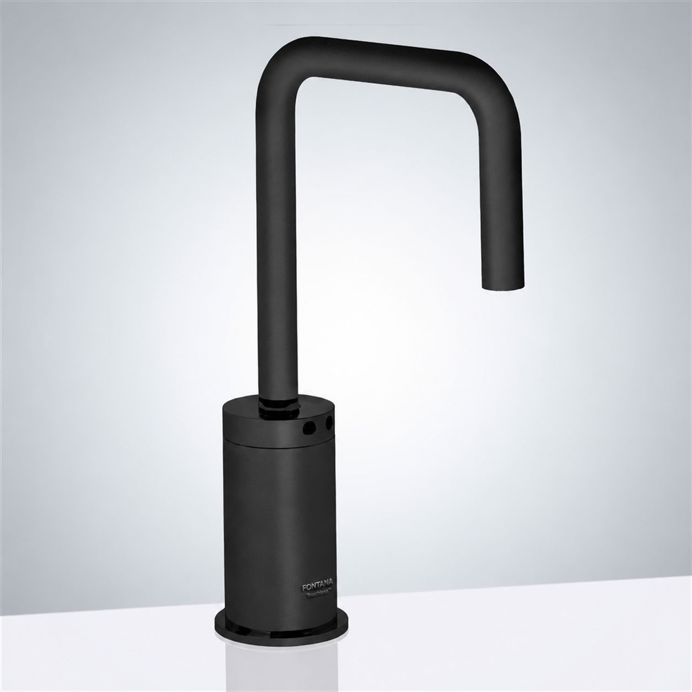 Fontana Touchless FS2207  Commercial U-Shaped Matte Black Finish Automatic Sensor Faucet