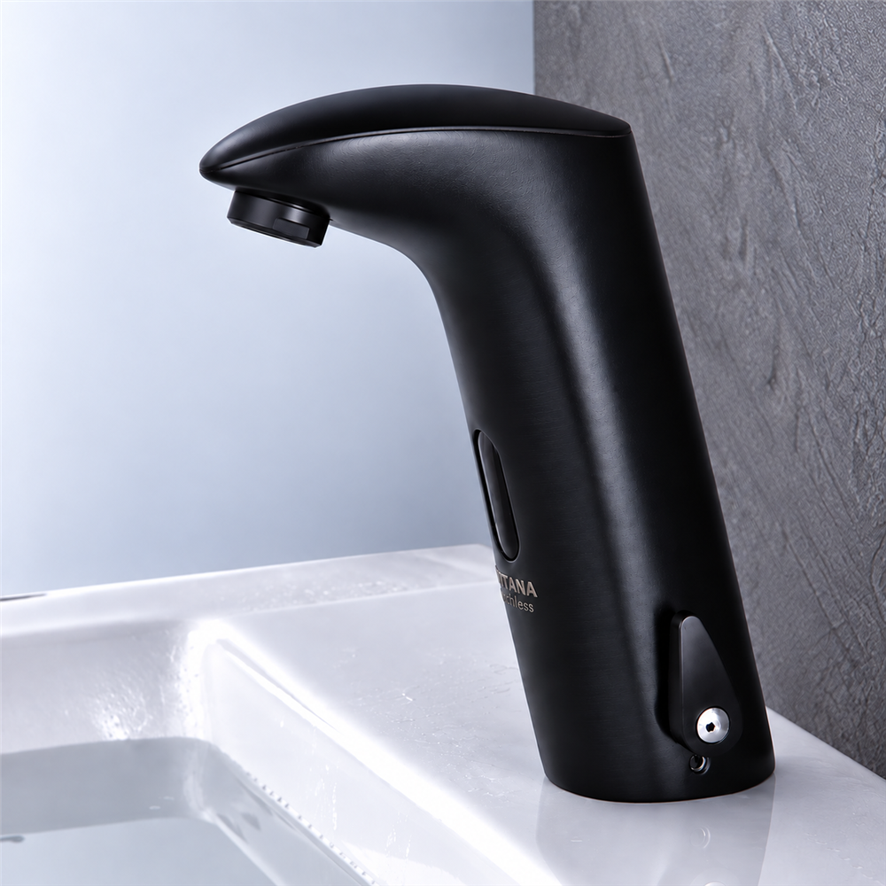 Fontana Matte Black Thermostatic Hands Free Bathroom Faucet