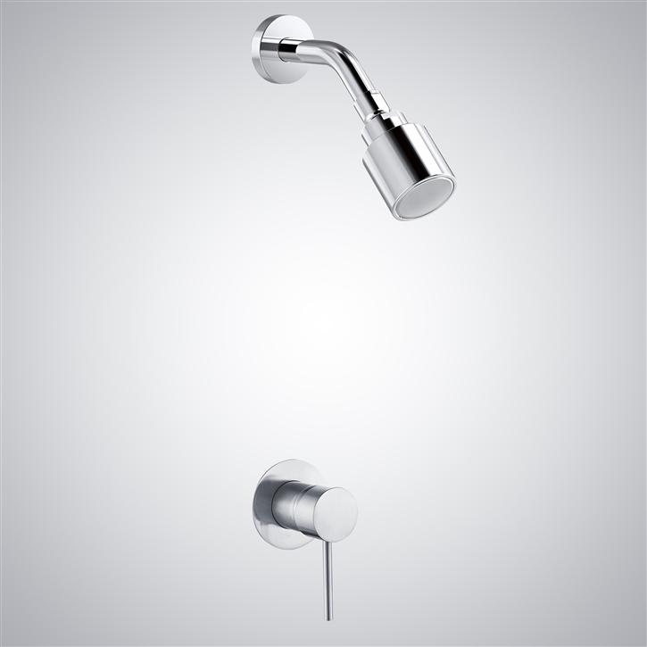 Fontana Verona Chrome Bathroom Rainfall Shower Head Set