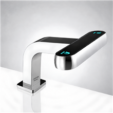 Fontana Chrome Hotel 2-In-1 Laser Sensor Brass Soap Dispenser And Faucet for Luxurious Bathroom