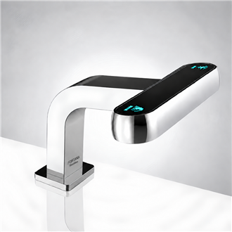 Fontana Chrome Hotel 2-In-1 Laser Sensor Brass Soap Dispenser And Faucet for Luxurious Bathroom