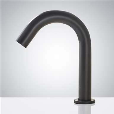 Brio Commercial Matte Black Touch less Volume Sensor Hands Free Faucet