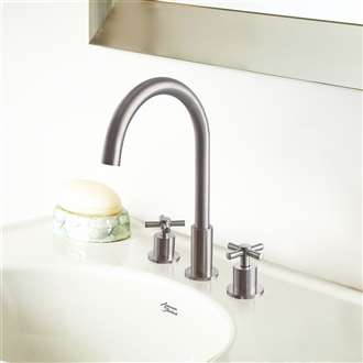 Clara Dual Handle Deck Mount Bathroom Commercial Sink Faucet 