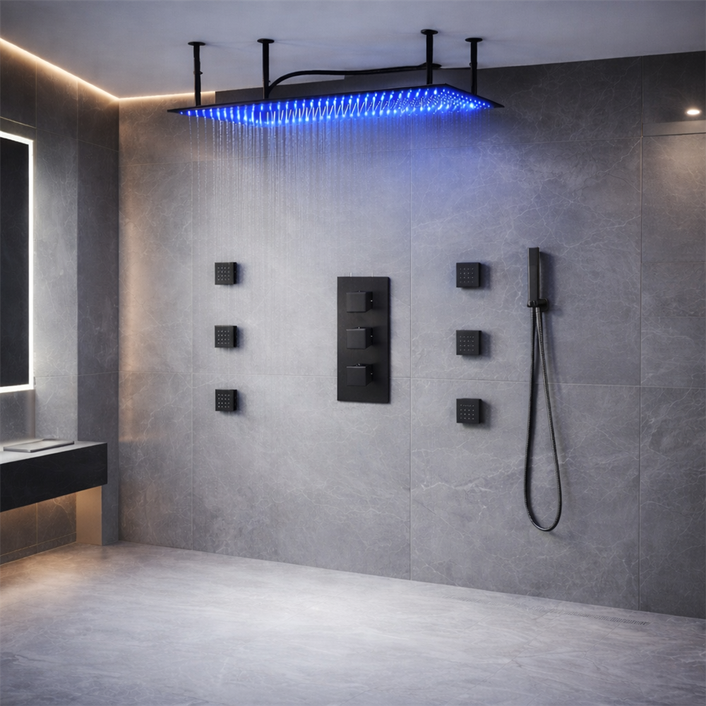 Fontana Nerelleâ„¢ Luxury Spa Shower System with Rainfall Shower Head