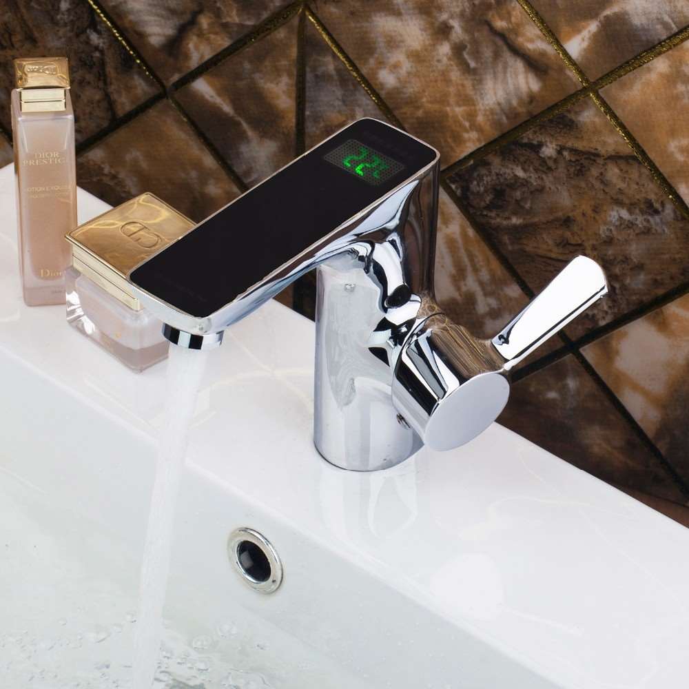 Fontana Acerra Luxurious Automatic Sensor Mixer Chrome Brass Bathroom Faucet