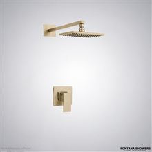 Champagne square rainfall shower