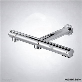 Fontana Chrome 3 In 1 Touchless Sensor Faucet With  Soap Dispenser and Hand Dryer
