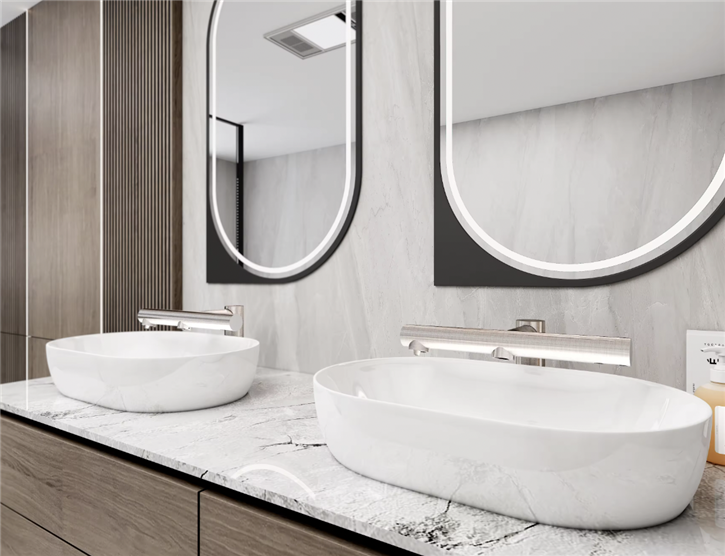 Fontana 3-in-1 Sensor Faucet In Chrome Includes Foaming Liquid Soap Dispenser And A Hand Dryer