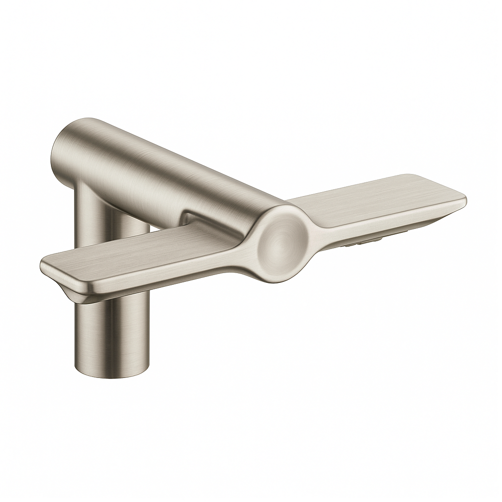 Fontana PureWave FS3005BN touchless faucet and hand dryer, brushed nickel