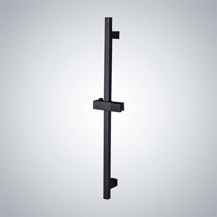 Fontana Matte Black Finish Luxury Hand Shower Rail
