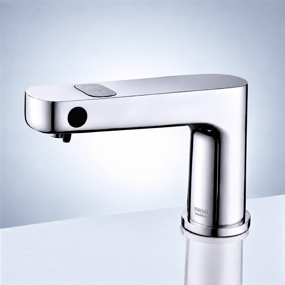 Fontana Subiaco Chrome 2-In-1 Touchless Faucet and Soap Dispenser