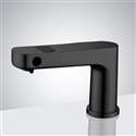 Fontana Vercelli Matte Black Contemporary 2-In-1 Automatic Faucet and Soap Dispenser