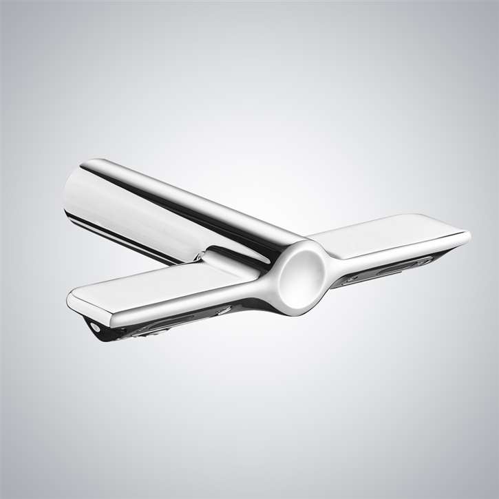 Fontana Modena Chrome Touchless Faucet With Soap Dispenser and Hand Dryer