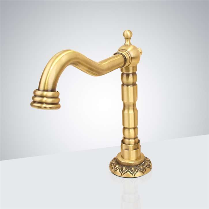 Fontana Antibes Antique Brass 8 Inch Touchless Faucet