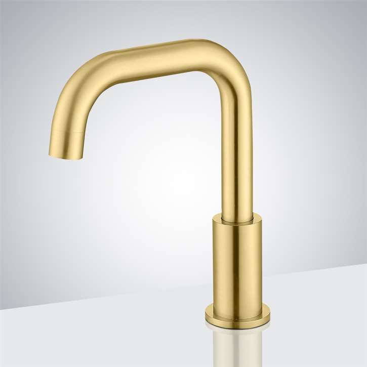 Fontana Calais Brushed Gold Automatic Bathroom Faucet