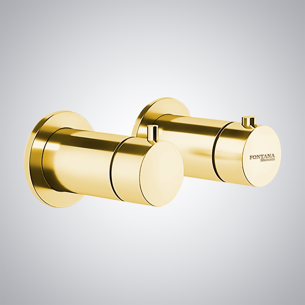 Fontana Talence Gold Wall Mounted Shower Mixer: Elegance Redefined for ...