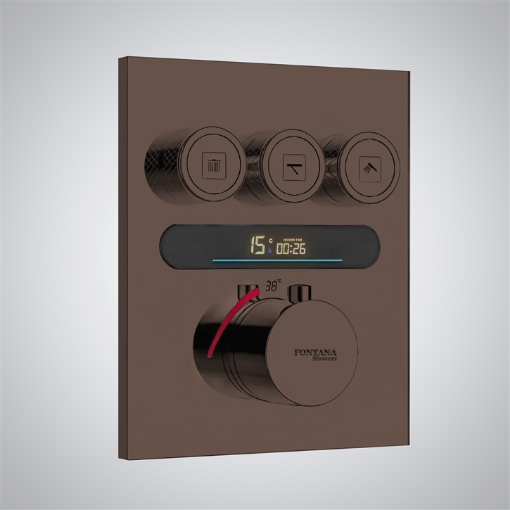 Fontana Luxe Oil-Rubbed Bronze Shower Mixer Digital