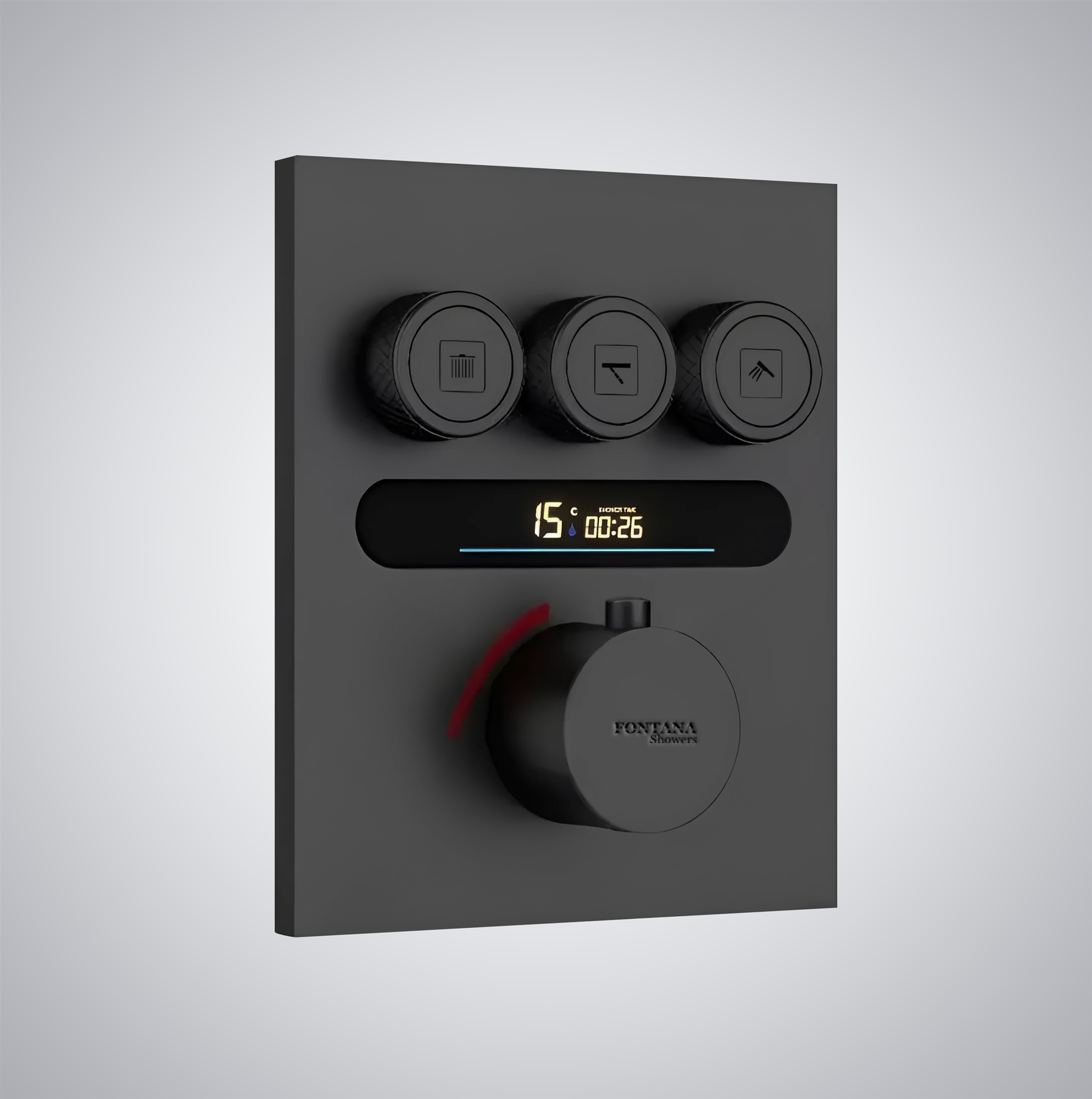 Fontana Meaux  3 Function Shower Mixer Matte Black