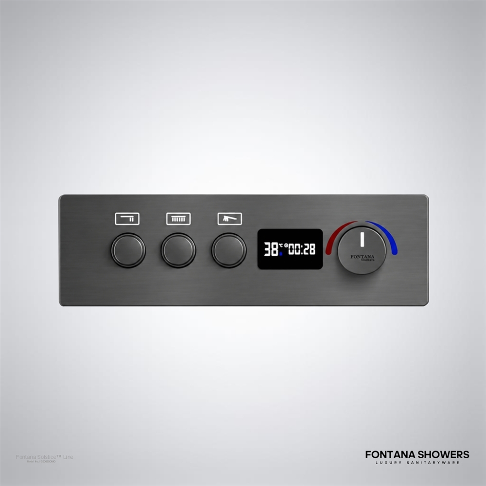 Fontana Gray Digital Shower Mixer