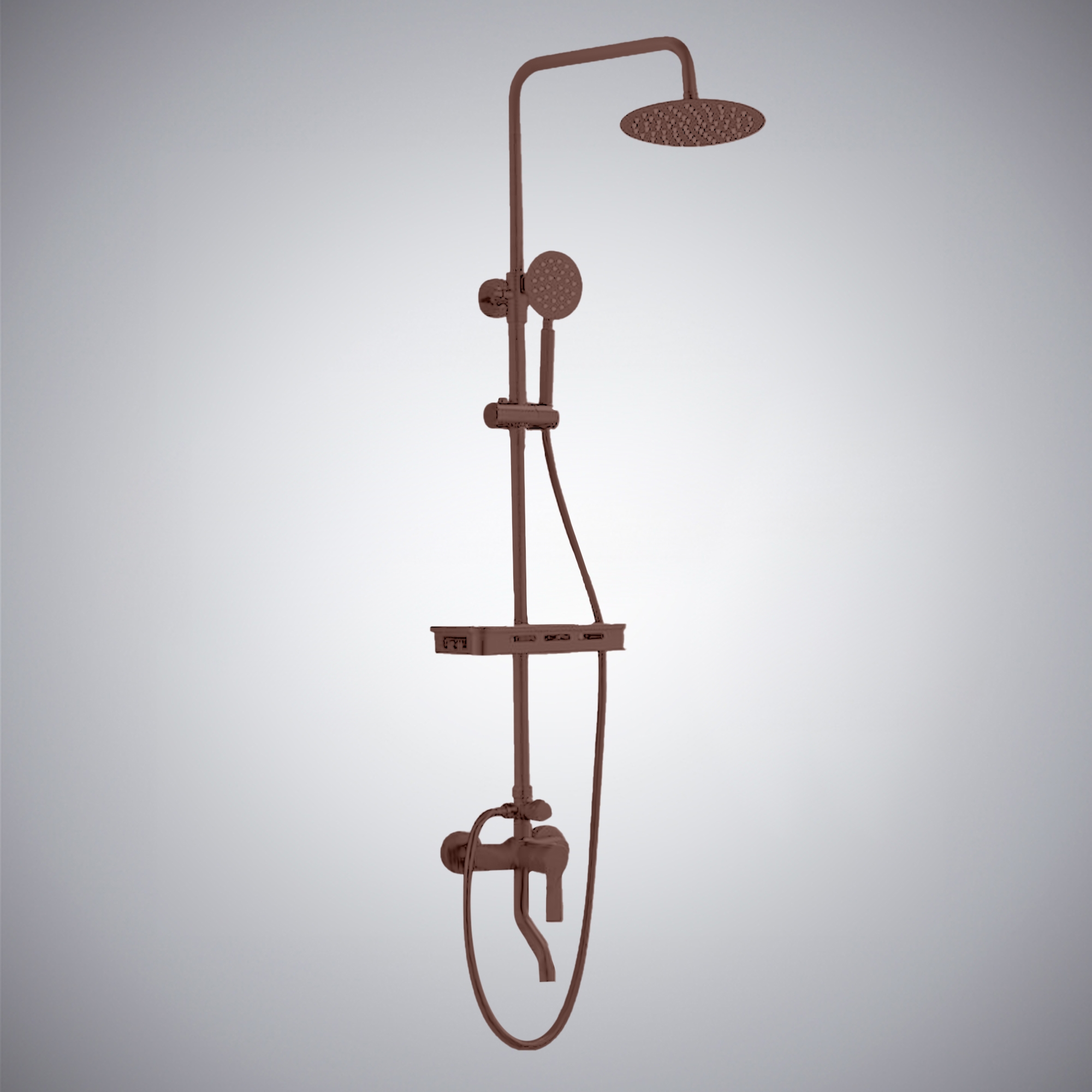 Fontana Milan Thermostatic Sprayer Shower Faucet With An Oil Rubbed Bronze Finish