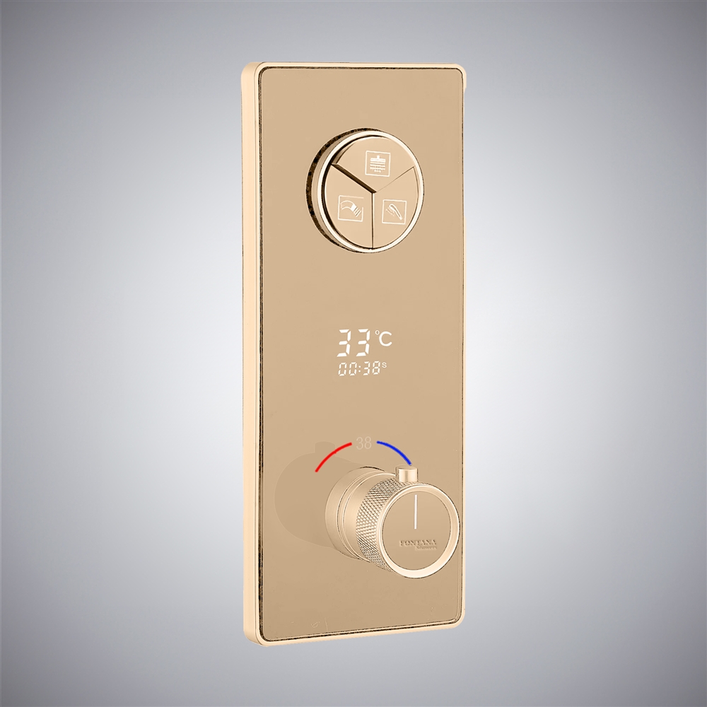 Fontana Champagne Multifunction Shower Mixer