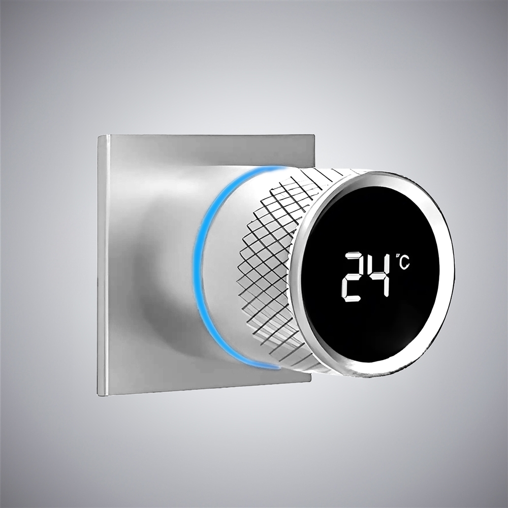 Fontana Chrome Digital Shower Mixer Wall Mounted