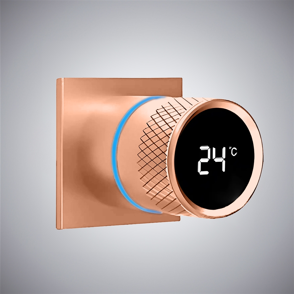 Fontana Rose Gold Digital Shower Mixer