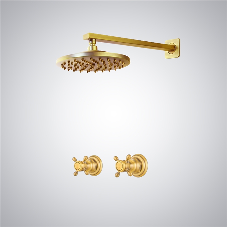 Fontana Marly Gold Dual Control 8 Inch Shower System