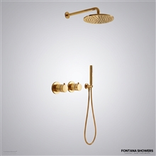Brushed Gold Shower System