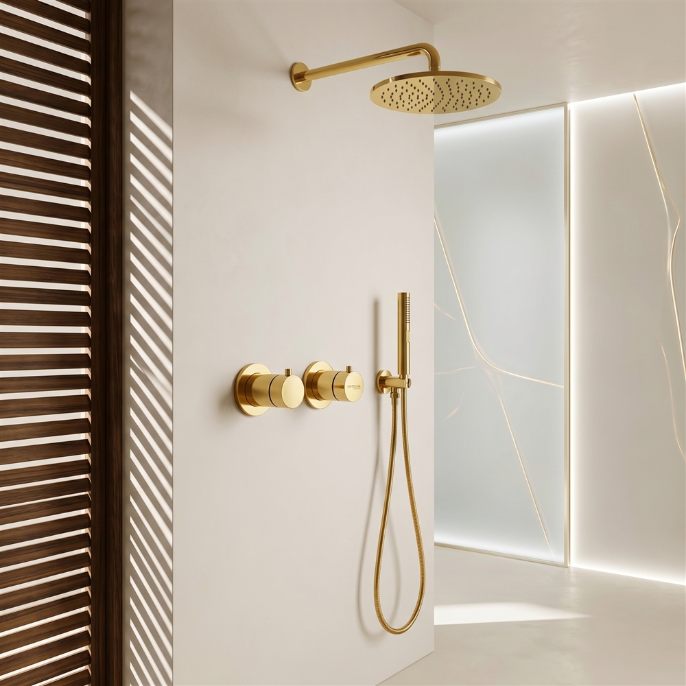 Fontana Norvioâ„¢ Shower Set in Brushed Gold