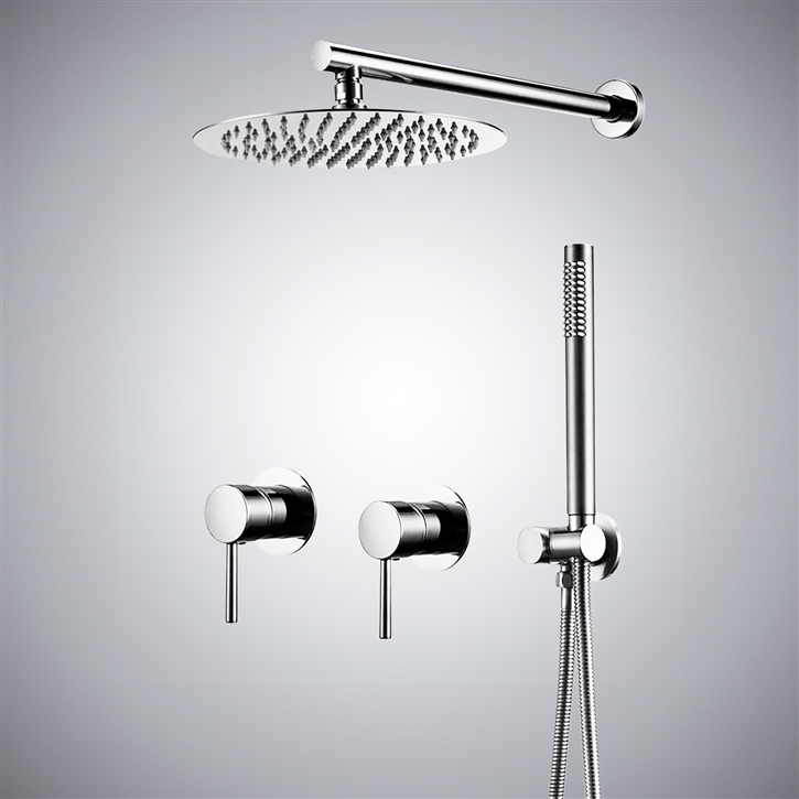Fontana Chamalieres Chrome 8 Inch Round Shower System