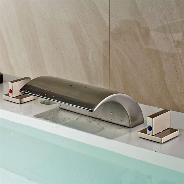 Memphis Brushed Nickel Bathtub Faucet