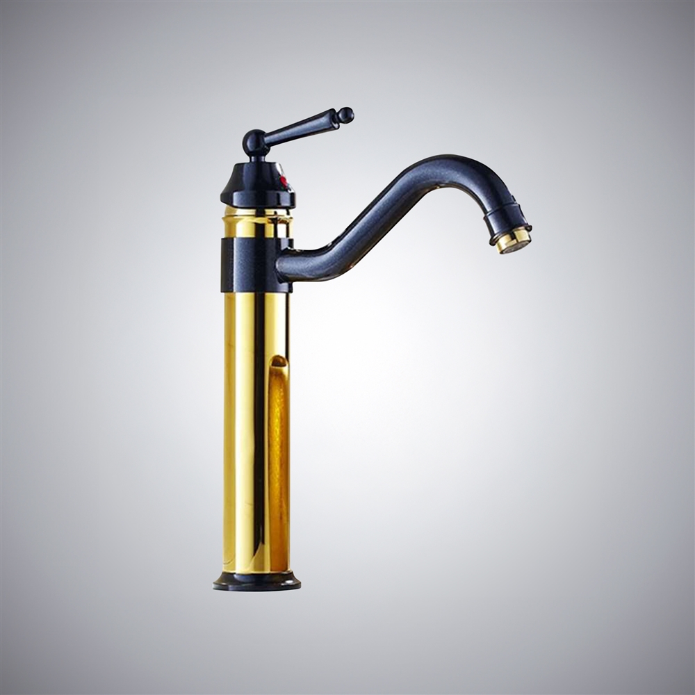 Casoria Antique 360 Rotatable Black/White Bathroom Faucet