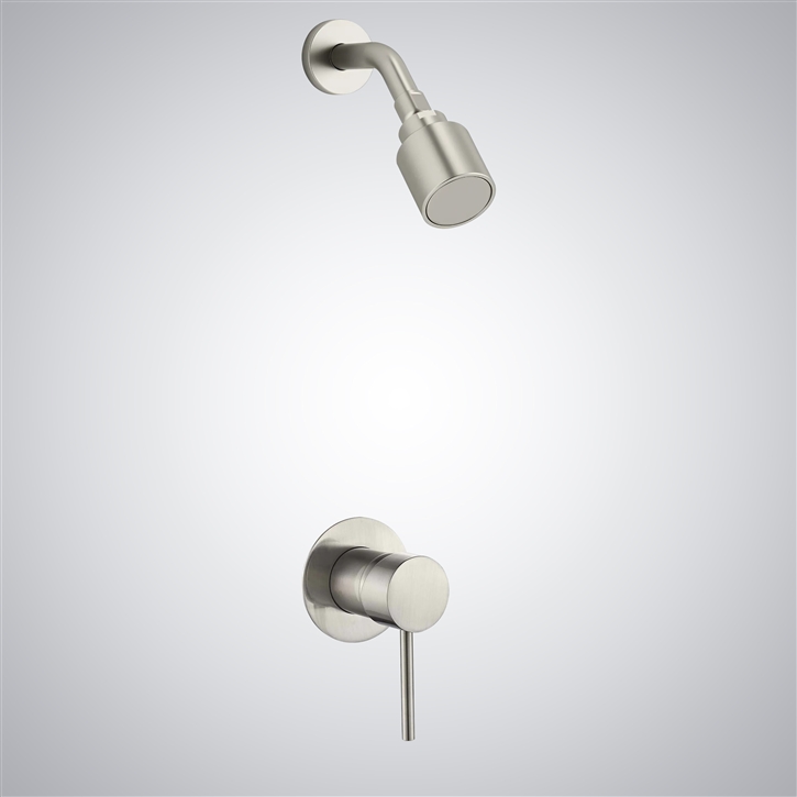 Fontana Verona Brushed Nickel Bathroom Rainfall Shower Head Set