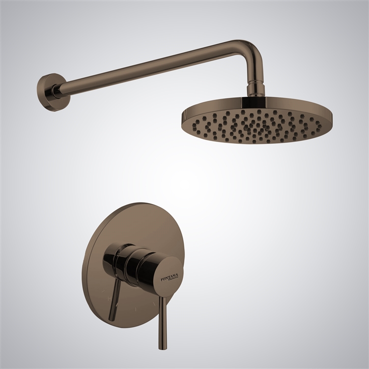 Fontana Soriano Wall Mount Shower Set In Oil Rubbed Bronze Finish