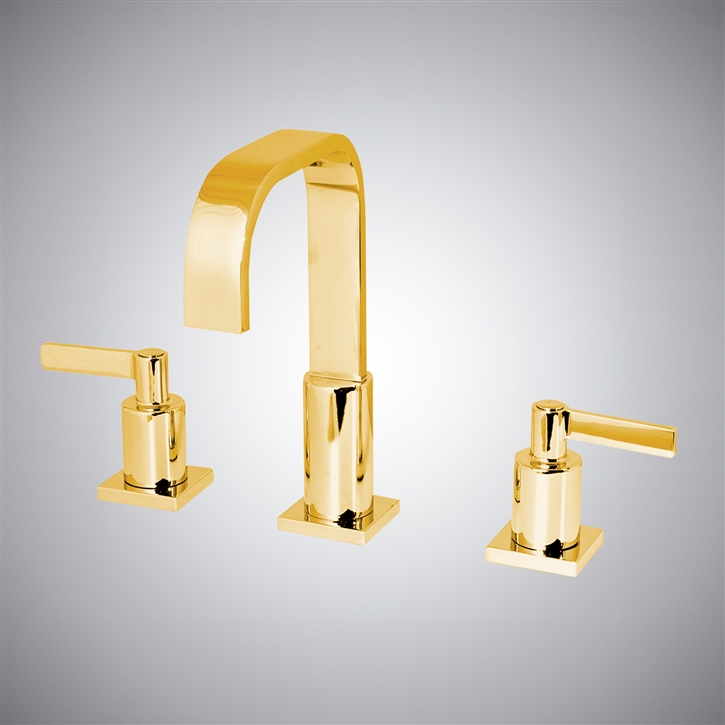 Fontana Gold In Kelowna Deck-Mounted Bathroom Sink Faucet