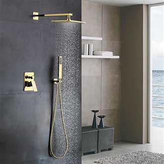 Fontana Brand Brass Brushed Gold Shower Set