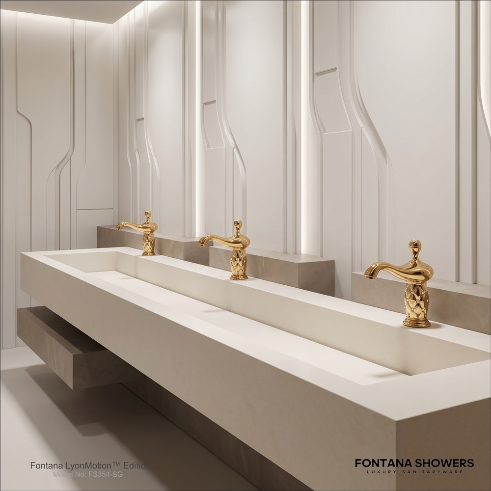 Fontana Gold Commercial Automatic Sensor Faucet for high-use senior living washrooms