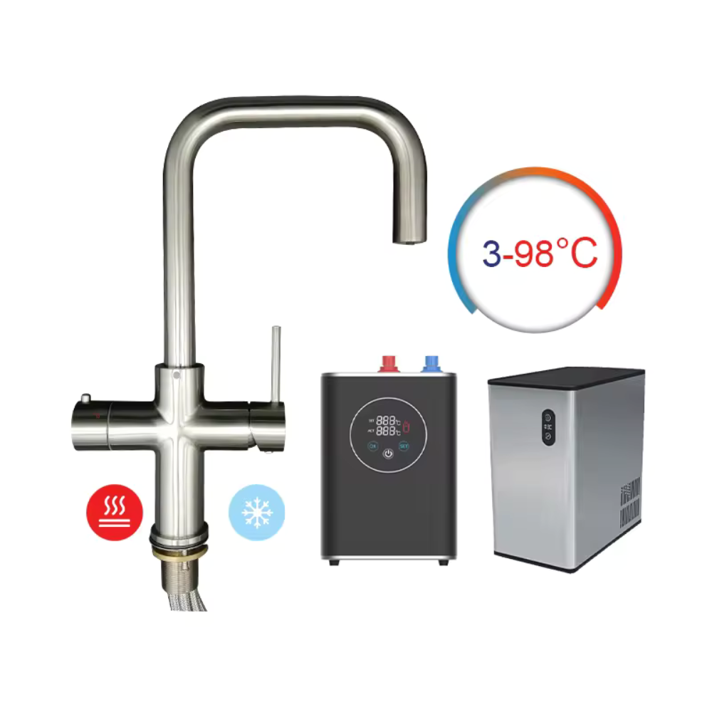 Fontana Velletri Brushed Nickle Deck Mounted Kitchen Faucet