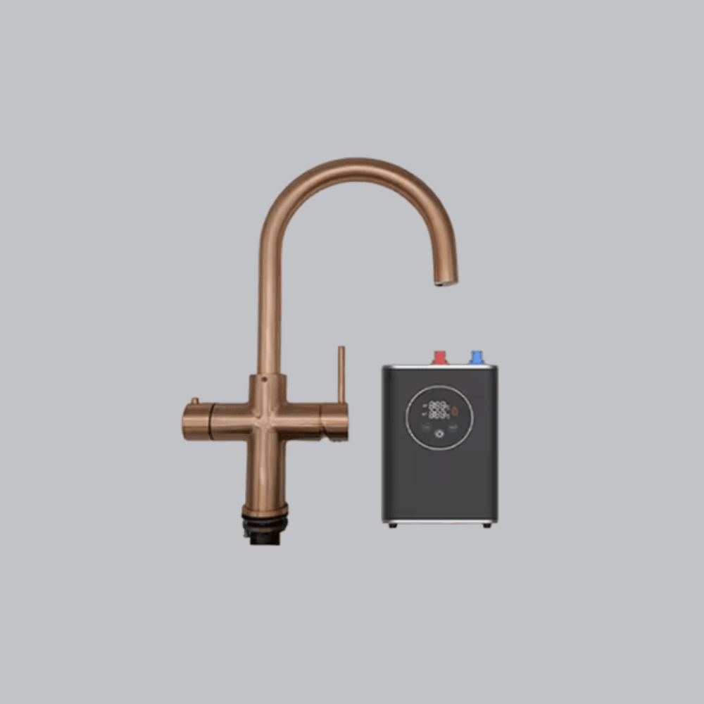 Fontana Viareggio Rose Gold Deck Mounted Kitchen Faucet