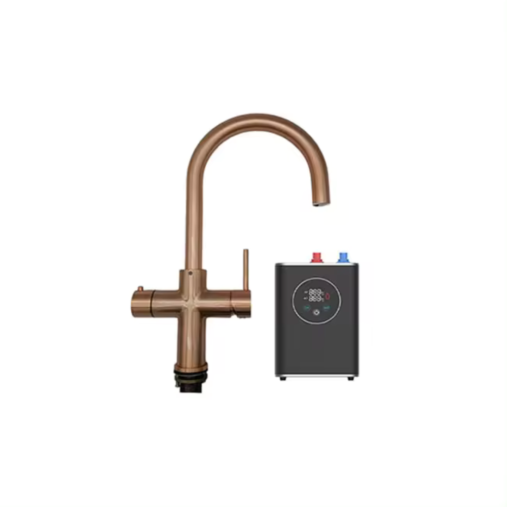 Fontana Viareggio Rose Gold Deck Mounted Kitchen Faucet