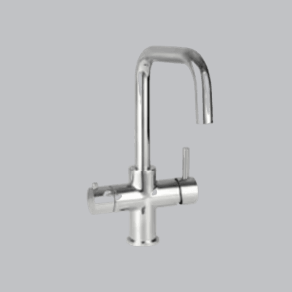 Fontana Sesto San Giovanni Silver Deck Mounted Kitchen Faucet