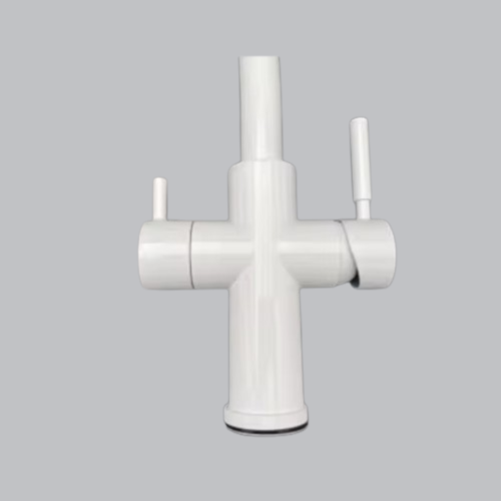 Fontana Bolzano-Bozen White Deck Mounted Kitchen Faucet