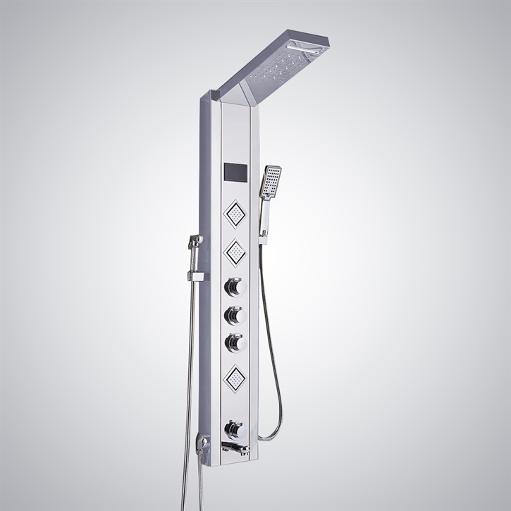 Fontana Albisola Chrome Multifunction Shower Panel