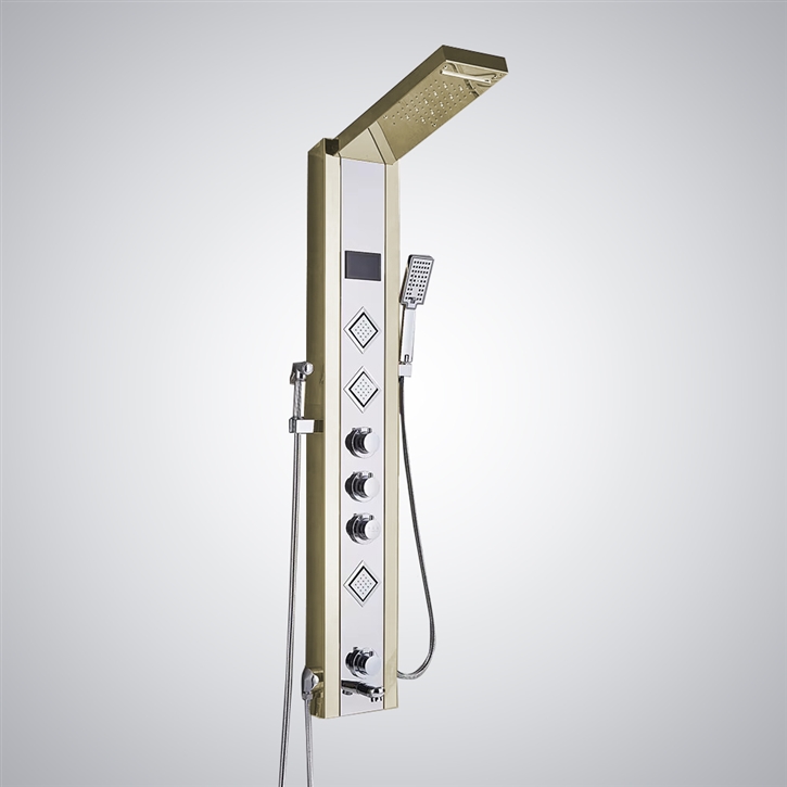 Fontana Albisola Champagne Bathroom Shower Panel