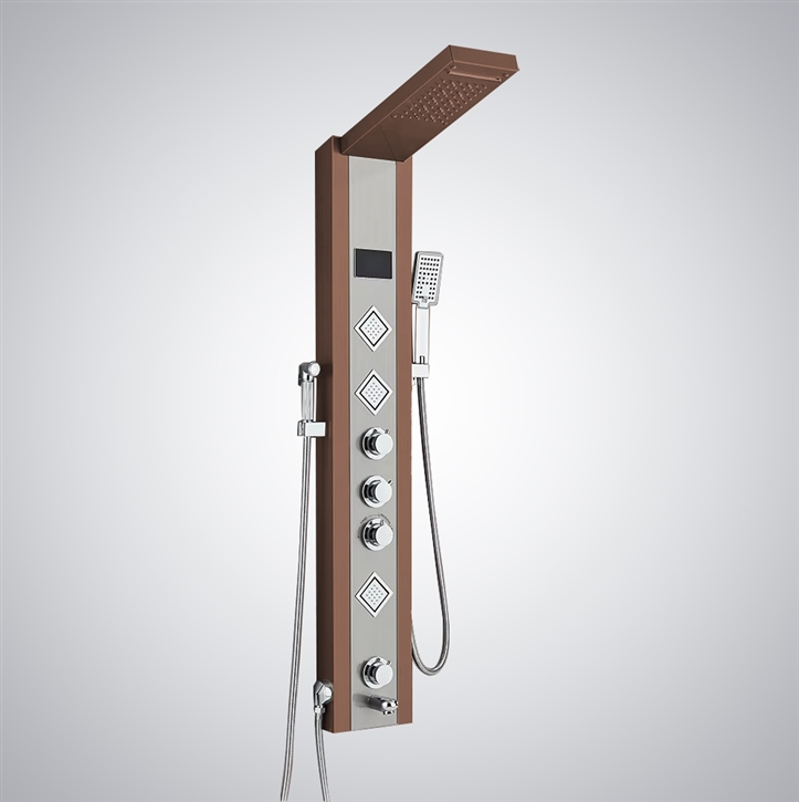Fontana Albisola Oil Rubbed Bronze Multi Handle Shower Panel