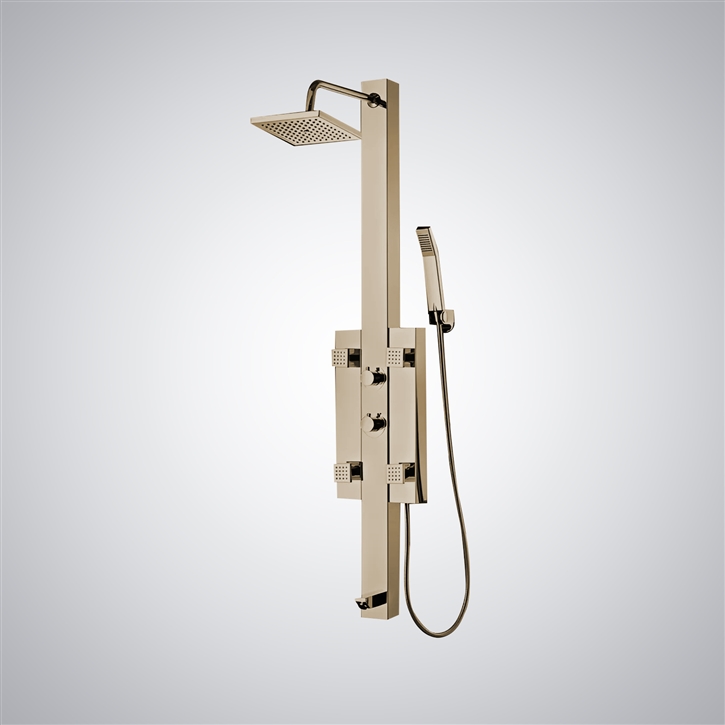 Fontana AquaBreeze Champagne Finish Shower Panel