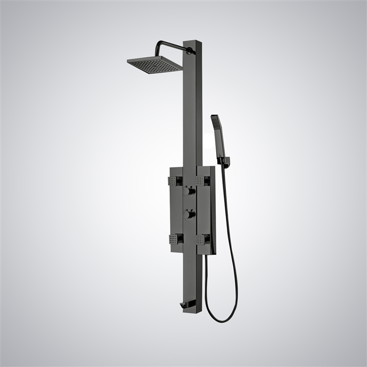 Fontana AquaBreeze Gun Metal Gray Shower Panel